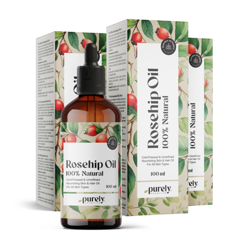 3x 100% Olejek z dzikiej róży, razem 300 ml