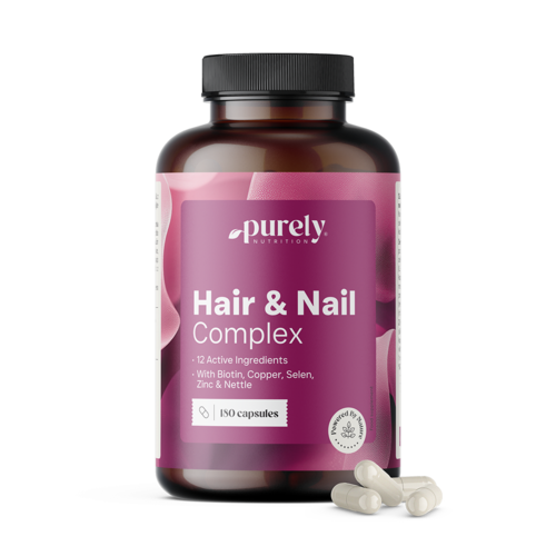 Hair & Nail Complex – witaminy i minerały na włosy i paznokcie, 180 kapsułek